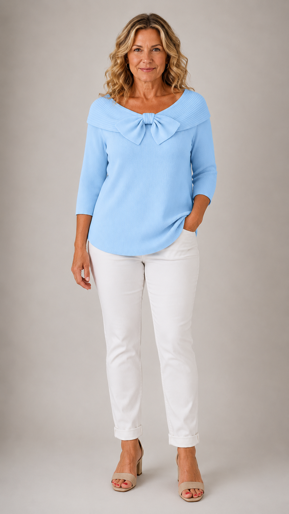 Allison | Bow Detail Knit Sweater
