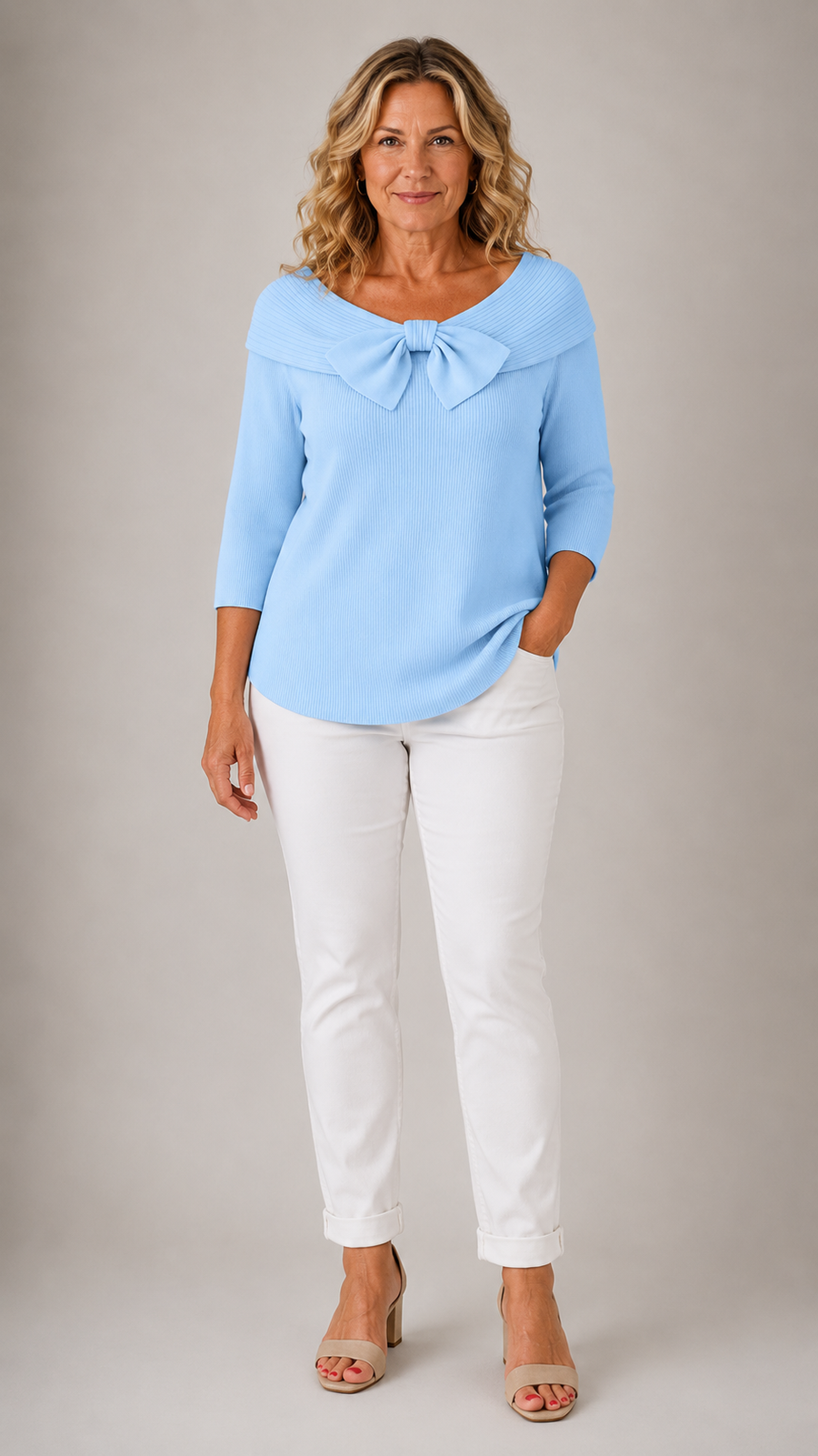 Allison | Bow Detail Knit Sweater