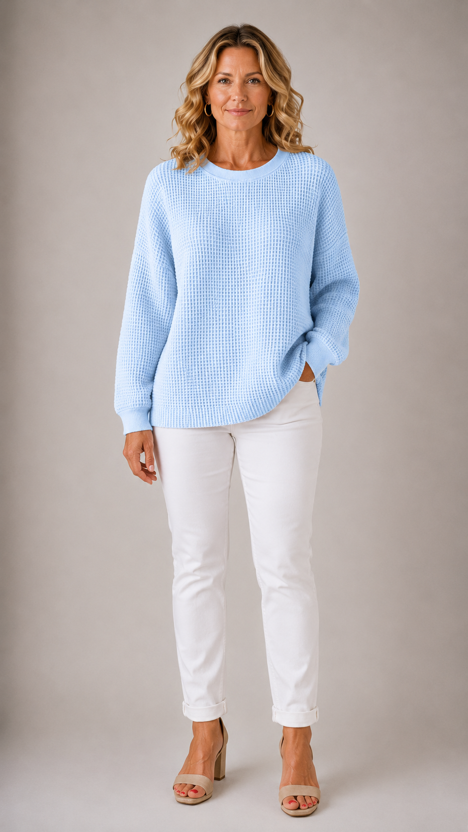 Meredith | Waffle Knit Sweater