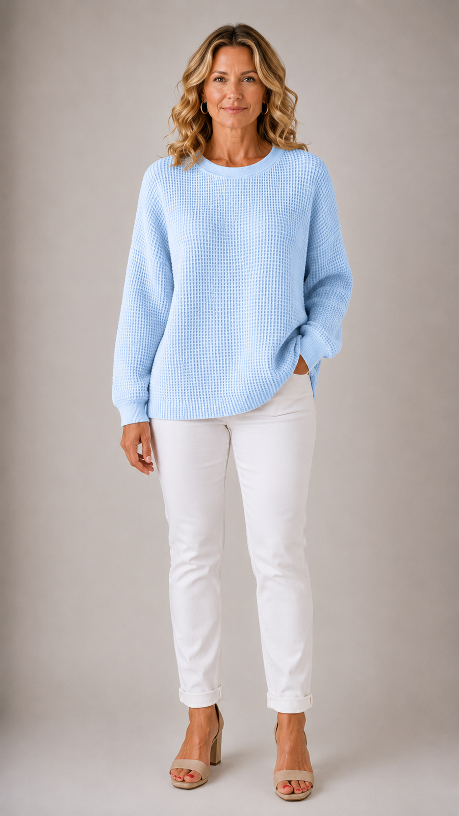 Meredith | Waffle Knit Sweater