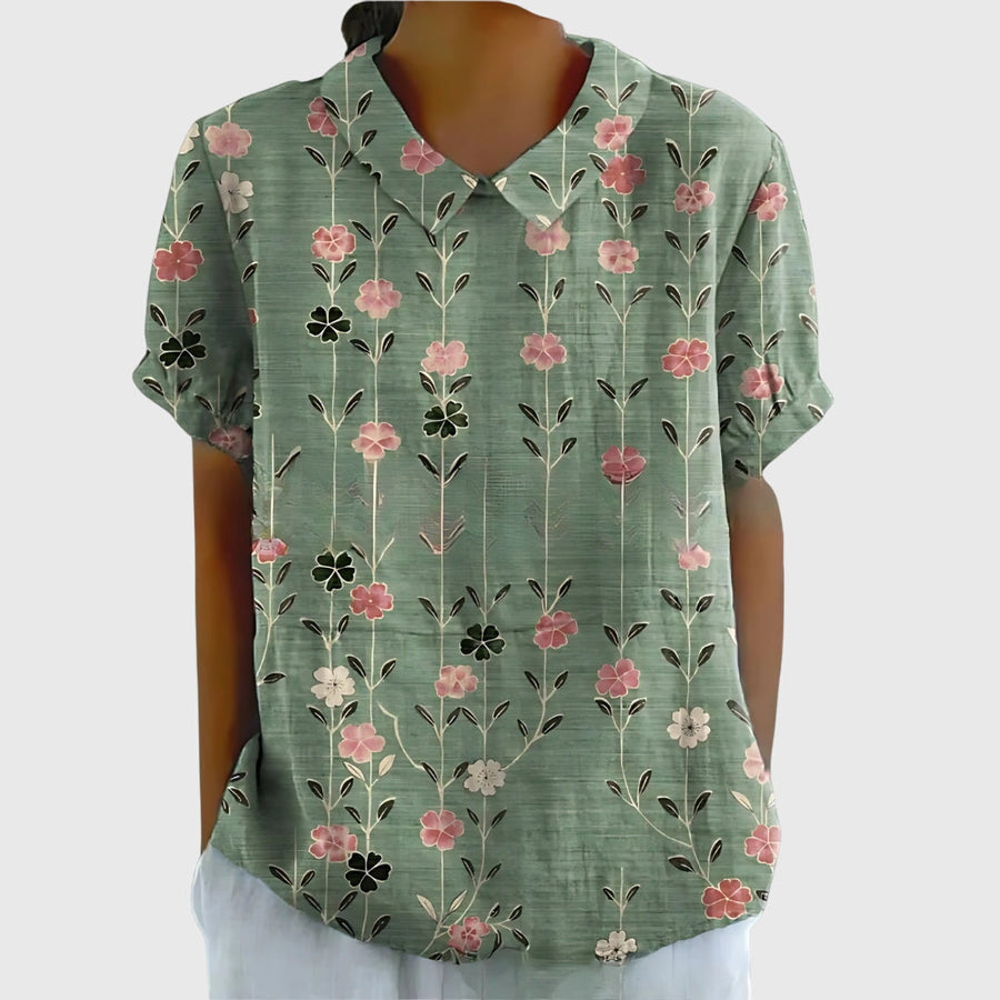 Green Floral Print#Green Floral Print_1