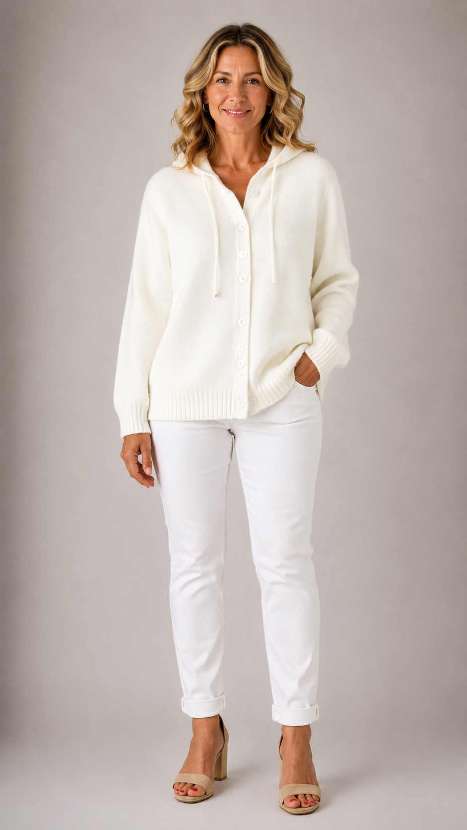 Sara | Cozy Hooded Knit Cardigan