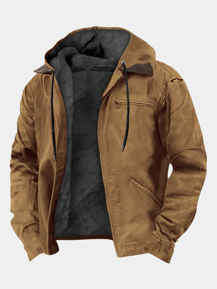 Jerry | Men's Hooded Zip-Front Jacket