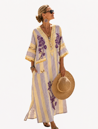 Yellow Lavender Stripe#Yellow Lavender Stripe_1