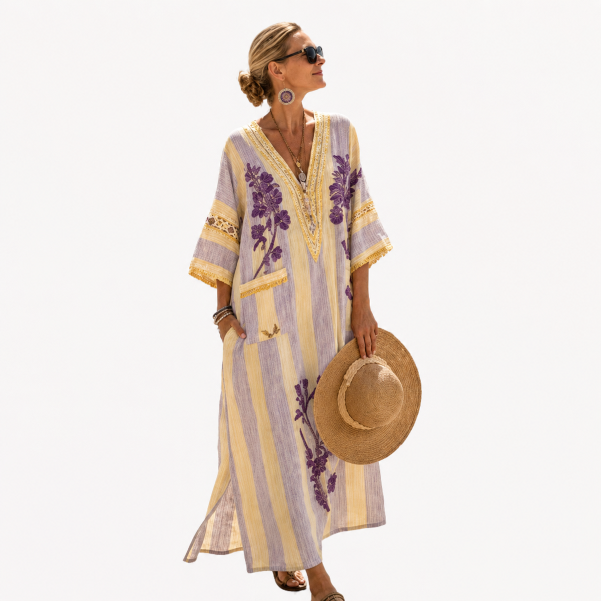 Yellow Lavender Stripe#Yellow Lavender Stripe_1