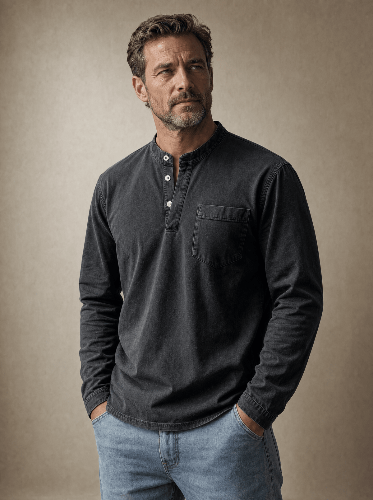 Todd | Saltwater Long Sleeve Henley